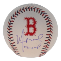 Manny Ramirez Signed Red Sox Logo Baseball Inscribed "04 WS MVP" (Beckett) at PristineAuction.com