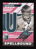 Jalen Hurts 2023 Elite Spellbound Pink #2 at PristineAuction.com