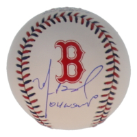 Manny Ramirez Signed Red Sox Logo Baseball Inscribed "04 WS MVP" (Beckett) at PristineAuction.com