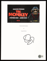 Osgood Perkins Signed "The Monkey Script Cover" 8x10 Photo (Beckett) at PristineAuction.com