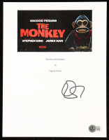 Osgood Perkins Signed "The Monkey Script Cover" 8x10 Photo (Beckett) at PristineAuction.com