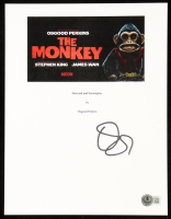 Osgood Perkins Signed "The Monkey Script Cover" 8x10 Photo (Beckett) at PristineAuction.com