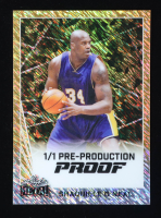 Shaquille O'Neal Leaf Metal Shimmer Gold Pre-Production Proof #NNO #1/1 at PristineAuction.com