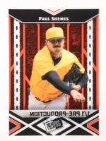 Paul Skenes Leaf Press Pass Clear Red Pre-Production Proof #NNO #1/1 at PristineAuction.com