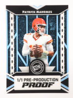 Patrick Mahomes II Leaf Pro Set Clear Platinum Blue Pre-Production Proof #NNO #1/1 at PristineAuction.com