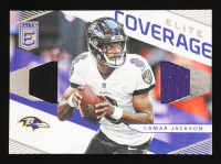 Lamar Jackson 2019 Elite Coverage Materials #23 at PristineAuction.com