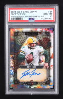 Brett Favre 2024 Wild Card 5 Card Draw Auto Vintage Gold Tie Dye #5CDVABF #1/1 (PSA 10) at PristineAuction.com