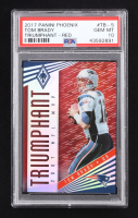 Tom Brady 2017 Panini Phoenix Triumphant Red #5 #137/299 (PSA 10) at PristineAuction.com