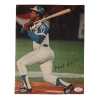 Hank Aaron Signed Braves 8x10.5 Magazine Cut (JSA) at PristineAuction.com