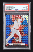 Shohei Ohtani 2022 Panini Mosaic Mosaic Blue #164 #76/99 (PSA 10) at PristineAuction.com