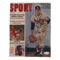 Warren Spahn Signed Braves 8x10.5 Magazine Cut (JSA) at PristineAuction.com