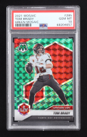 Tom Brady 2021 Panini Mosaic Mosaic Green #285 MVP (PSA 10) at PristineAuction.com
