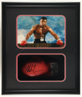 Mike Tyson Signed Boxing Glove Shadowbox Display (JSA & Tyson) at PristineAuction.com
