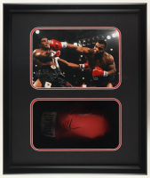 Mike Tyson Signed Boxing Glove Shadowbox Display (JSA & Tyson) at PristineAuction.com