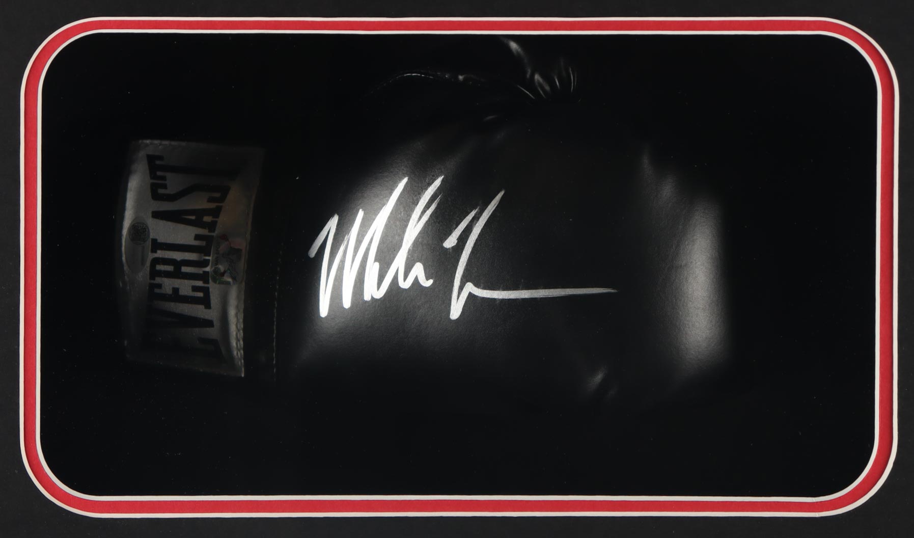 Mike Tyson Signed Boxing Glove Shadowbox Display (JSA & Tyson) at PristineAuction.com Mike Tyson Signed Boxing Glove Shadowbox Display (JSA & Tyson) at PristineAuction.com