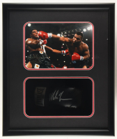 Mike Tyson Signed Boxing Glove Shadowbox Display (JSA & Tyson) at PristineAuction.com