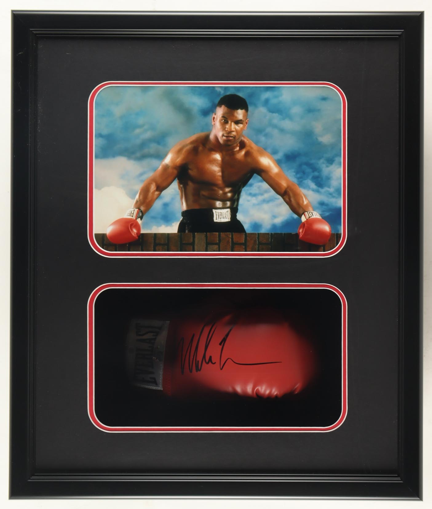 Mike Tyson Signed Boxing Glove Shadowbox Display (JSA & Tyson) at PristineAuction.com Mike Tyson Signed Boxing Glove Shadowbox Display (JSA & Tyson) at PristineAuction.com
