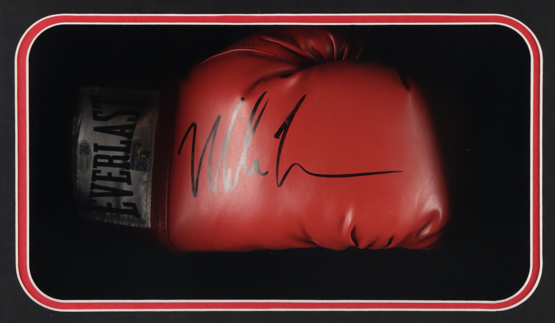 Mike Tyson Signed Boxing Glove Shadowbox Display (JSA & Tyson) at PristineAuction.com Mike Tyson Signed Boxing Glove Shadowbox Display (JSA & Tyson) at PristineAuction.com
