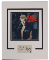 Billy Idol Signed Custom Matted Cut Display (ACOA) at PristineAuction.com
