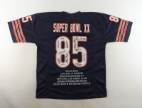 1985 Chicago Bears "Super Bowl XX" Highlight Team-Signed Jersey By (12) With William Perry, Dan Hampton, Mike Singletary, Otis Wilson (JSA) at PristineAuction.com