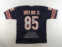 1985 Chicago Bears "Super Bowl XX" Highlight Team-Signed Jersey By (12) With William Perry, Dan Hampton, Mike Singletary, Otis Wilson (JSA) at PristineAuction.com