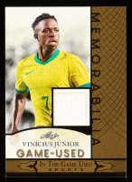 Vinicius Junior 2024 Leaf ITG Used Sports Game-Used Memorabilia Gold #GUM144 at PristineAuction.com