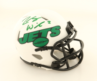 Zach Wilson Signed Jets Lunar Eclipse Alternate Speed Mini Helmet (Beckett) at PristineAuction.com