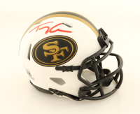 Trey Lance Signed 49ers Lunar Eclipse Alternate Speed Mini Helmet (Beckett) at PristineAuction.com