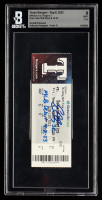 Evan Carter Signed 2023 MLB Debut & First Hit Original Game Ticket Inscribed "MLB Debut 9-8-2023" (BGS 9 | Autograph Graded 10) at PristineAuction.com