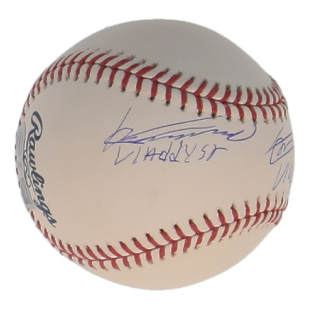 Vladimir Guerrero Sr. & Vladimir Guerrero Jr. Signed OML Baseball