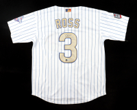 David Ross Signed Cubs Majestic Authentic Jersey With 2016 World Series Patch (Beckett) at PristineAuction.com