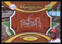 Brandon Phillips 2007 Sweet Spot Signatures Black Glove Leather Silver Ink #SSBP #02/10 at PristineAuction.com