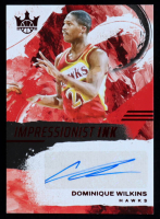 Dominique Wilkins 2024-25 Court Kings Impressionist Ink Ruby #18 #60/75 at PristineAuction.com