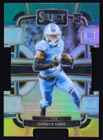 Jahmyr Gibbs 2023 Select Prizm Green and Yellow Die Cut #34 RC at PristineAuction.com