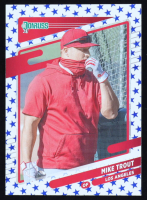 Mike Trout 2021 Donruss Variations Independence Day #170 at PristineAuction.com