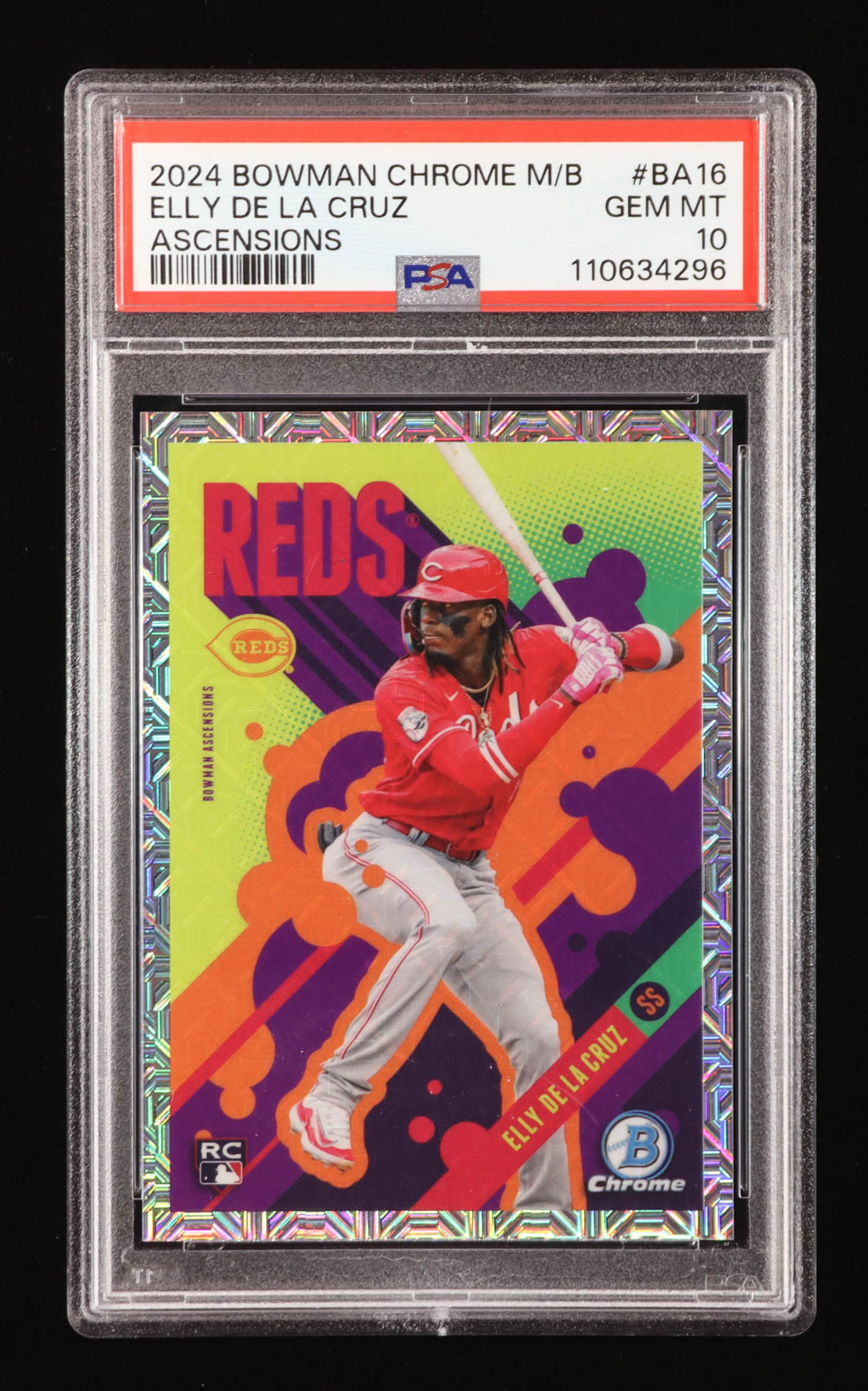 Elly De La Cruz 2024 Bowman Chrome Mega Box Bowman Ascensions #BA16 RC (PSA 10) at PristineAuction.com Elly De La Cruz 2024 Bowman Chrome Mega Box Bowman Ascensions #BA16 RC (PSA 10) at PristineAuction.com