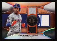 Francisco Lindor 2025 Topps Tribute Triple Relics #TTRFL #140/199 at PristineAuction.com