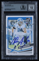 Alex Anzalone Signed 2023 Donruss #95 (Beckett | Auto Grade Beckett 10) at PristineAuction.com
