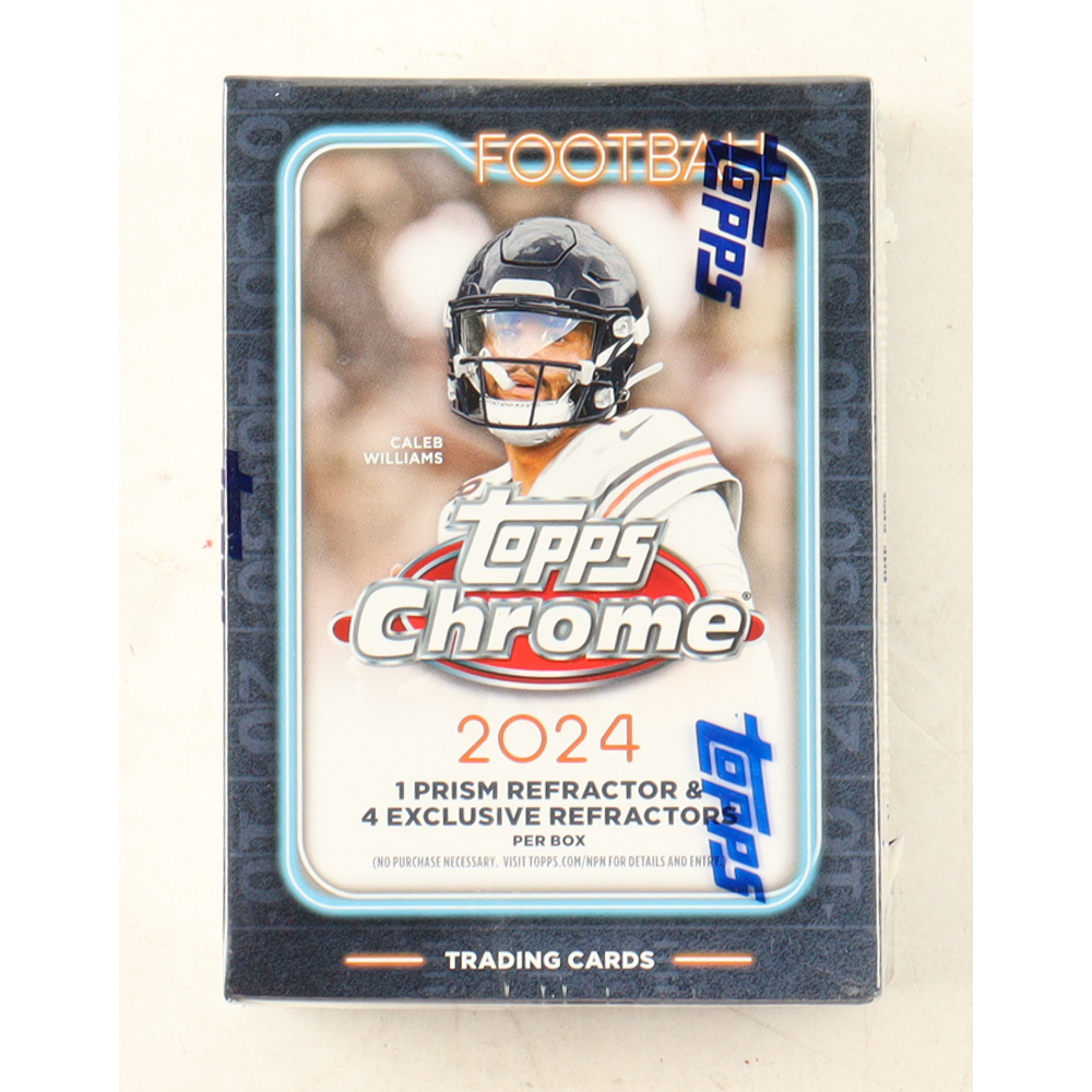 2024 Topps Chrome Football Blaster Box With (7) Packs at PristineAuction.com