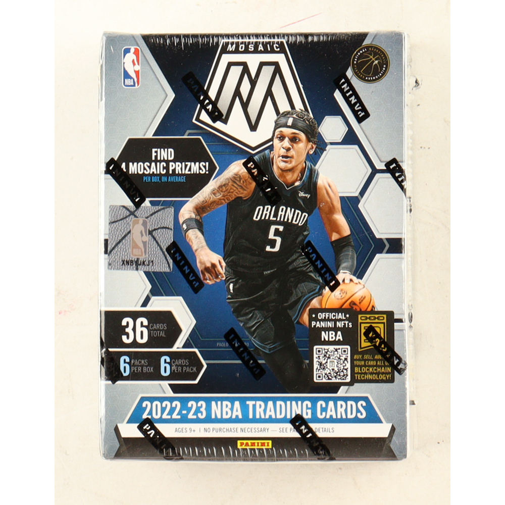 2022-23 Panini Mosaic NBA Basketball Blaster Box with (6) Packs at PristineAuction.com