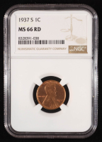1937-S Lincoln Wheat Penny (NGC MS66RD) at PristineAuction.com
