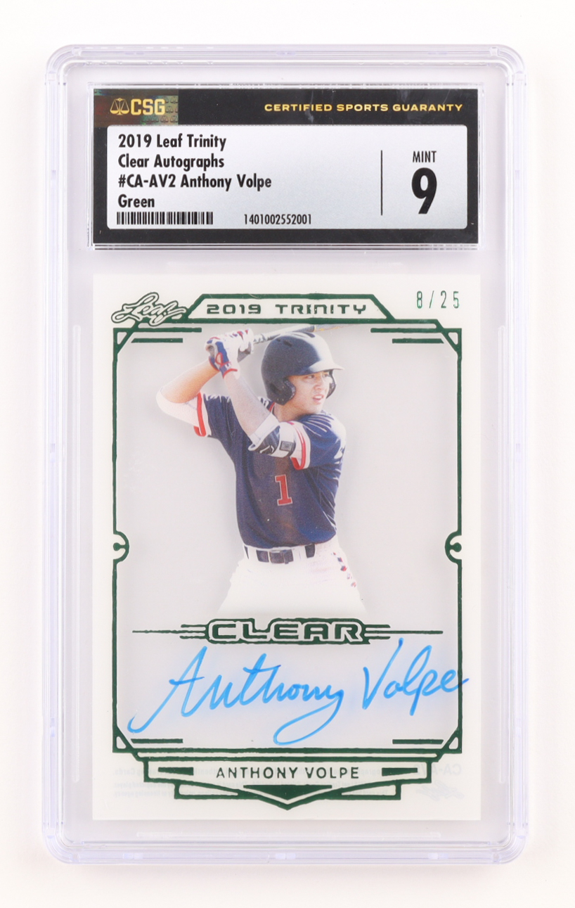 Anthony Volpe 2019 Leaf Exclusive Flag Edition Autograph Rookie