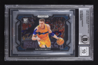 Dalton Knecht Signed 2024-25 Panini Prizm Draft Picks #50 RC (BGS | Auto Grade 10) at PristineAuction.com