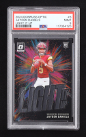 Jayden Daniels 2024 Donruss Optic Light It Up #8 RC (PSA 9) at PristineAuction.com