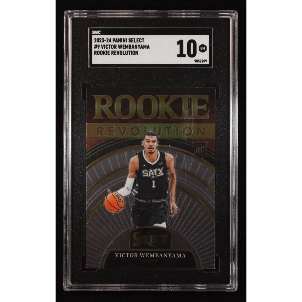 Victor Wembanyama 2023-24 Select Rookie Revolution #9 RC (SGC 10) at PristineAuction.com