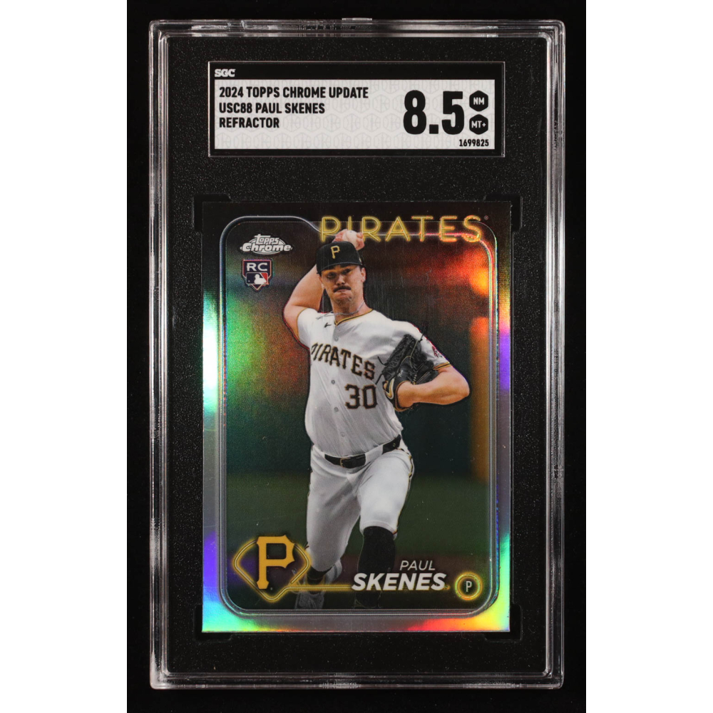 Paul Skenes 2024 Topps Chrome Update Refractors #USC88 RC (SGC 8.5) at PristineAuction.com