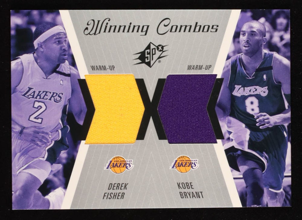 Derek Fisher / Kobe Bryant 2003-04 SPx Winning Materials Combos #WC22