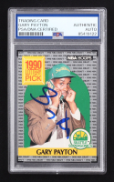 Gary Payton Signed 1990-91 Hoops #391 RC (PSA Authentic) at PristineAuction.com