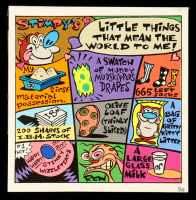 The Ren & Stimpy Show "Stimpy's Little Things That Mean The World To Me!" Two-Piece Animation Serigraph Cel at PristineAuction.com