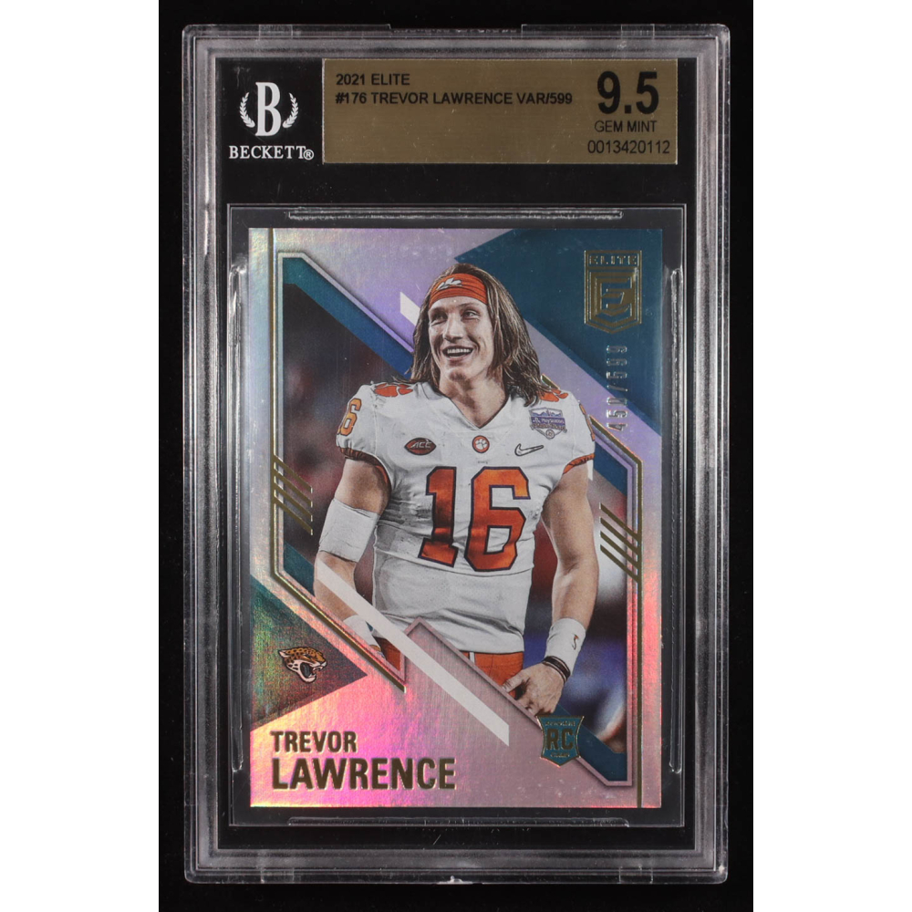Trevor Lawrence 2021 Elite #176  VAR RC #450/599 (BGS 9.5) at PristineAuction.com